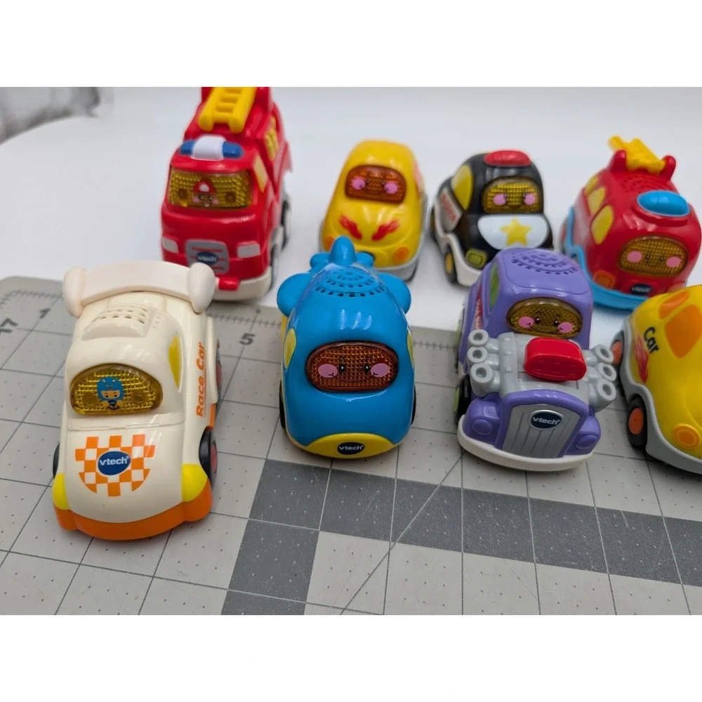 VTech‎ Go Smart Vehicle Race Car Hot Rod Fire Truck Police Plane Lot of 8